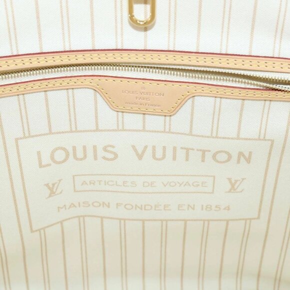 LOUIS VUITTON Damier Azur Neverfull MM Tote Bag N41605 LV Auth 54444SAV - Picture 10 of 16